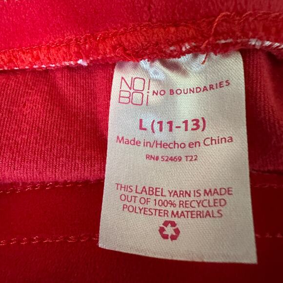 No Boundaries Track Suit Christmas Santa Cat Red Velour Jacket Pants Juniors 11 - Picture 13 of 16